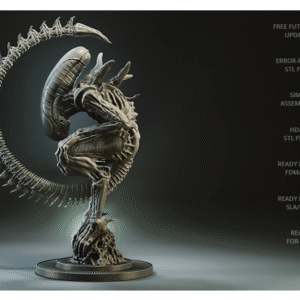Alien 3D STL FDM- zip 293 MB